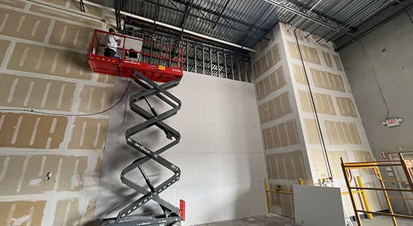 Pioneer Water Tanks - Warehouse Division Wall Installation