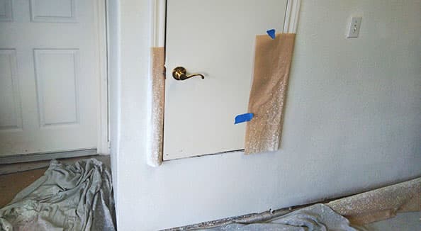 Knockdown texture matching Central Texas